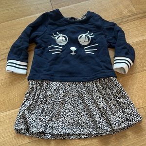 Petit Bateau sweater dress 12M